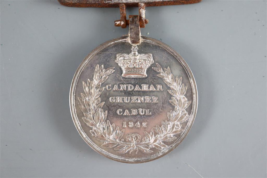 A Victorian Candahar Ghuznee Cabul medal to Assistant-Surgeon Edward Rotheram Cardew, 27th Bengal NI,